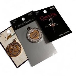 Silver, Gold, Ballet Dancer Charm Set